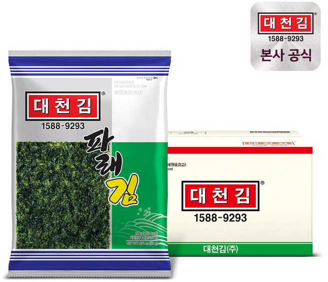 대천김 파래김 20g, 12개
