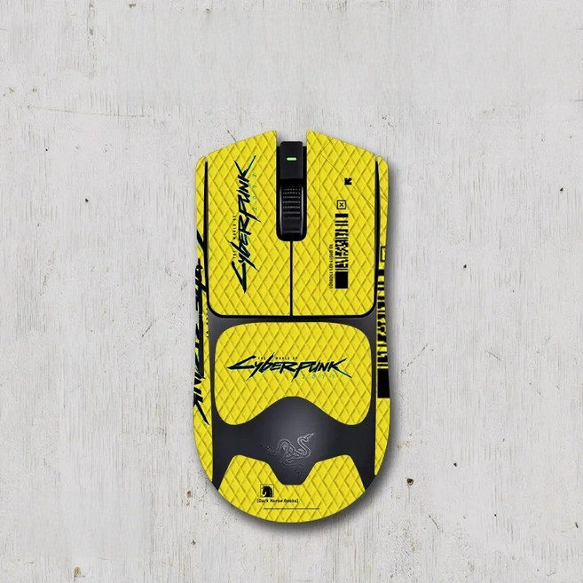 AIMITU 레이저 DeathAdder V3 Pro 게이밍 마우스 그립 테이프 미끄럼방지 2p, 2개, 엘로우