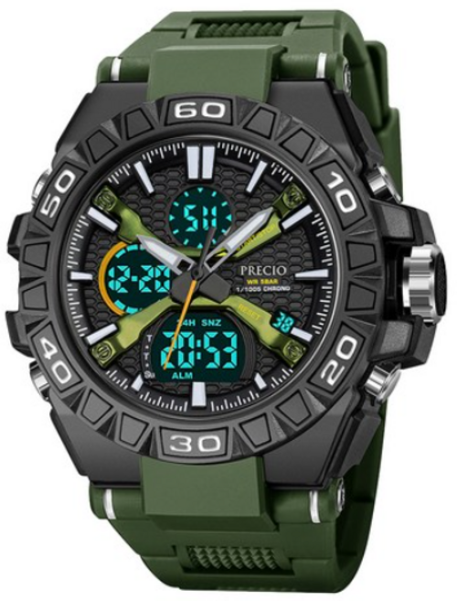 프레시오 남성용 방수 전자 손목 시계 P2407