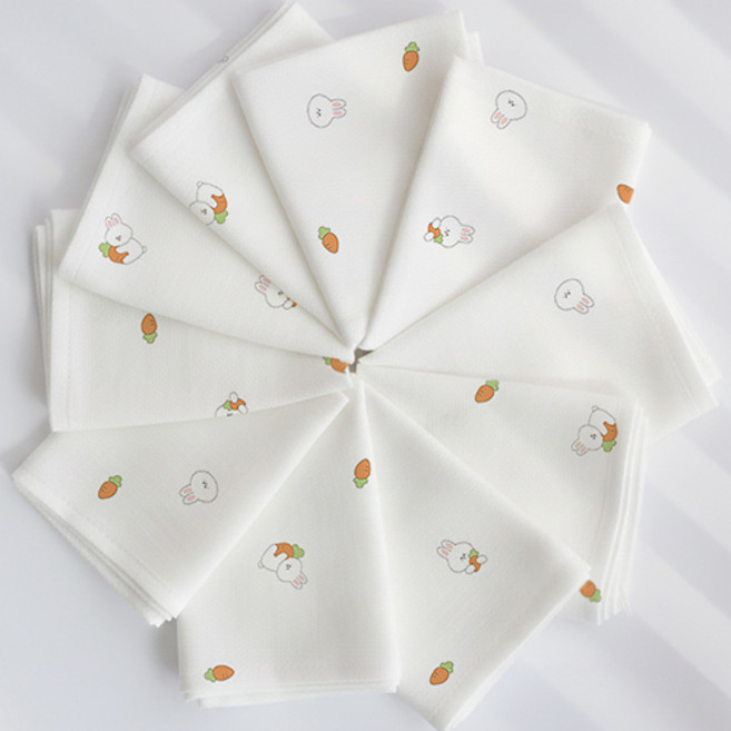 코코자네 밤부 100% 시그니처 손수건 10장