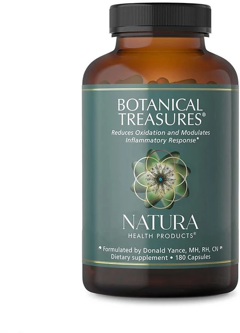 Natura Health Products Botanical Treasures 보충제 - 광범위한 스펙트럼 항산화 활동 지원 - 강황 생강 녹차 흑후추 트랜스 레스베라트롤, Natura Health Products Botanic, 1개 - 쿠팡