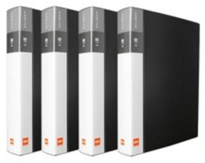 오피스디포 인덱스클리어화일 80매, 노랑, 4개