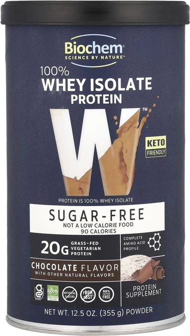 몸관리하세요 겨울입니다 Biochem 100% 분리유청단백질 무설탕 초콜릿 맛 355g(12.5oz) 특별관리진행, Biochem100분리유청단백질무설탕초콜릿맛355g12, 355g - 쿠팡