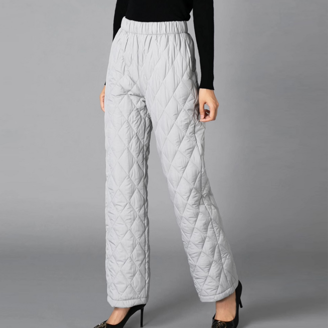 besteffie 패딩바지 중년여성 여성패딩바지 밴딩 겨울 기모 빅사이즈 오버핏 E58