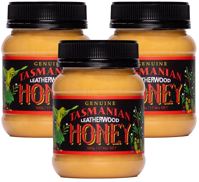타스매니안 호주 레더우드 허니 야생꿀 500g x3통, 3개 - 쿠팡