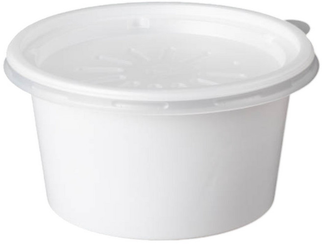 소호팩 다용도컵 105파이 중 백색 국용기, 100개, 1세트