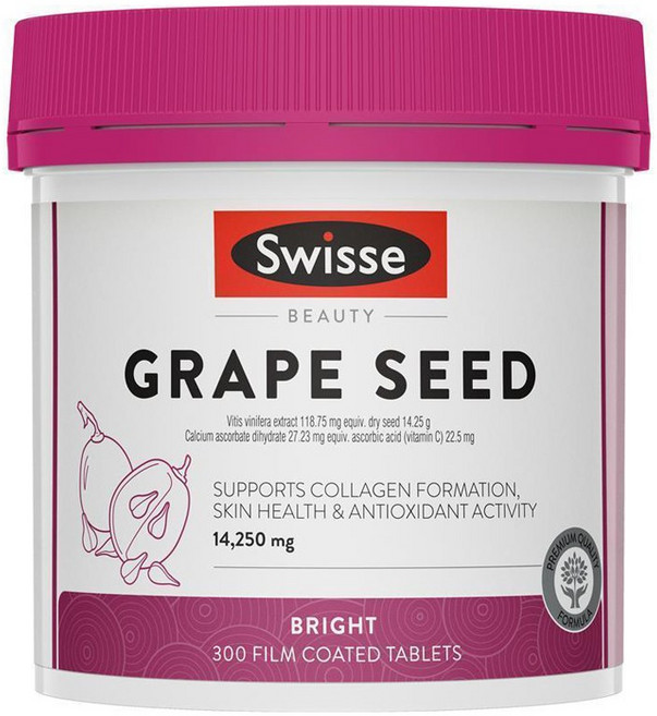 스위스 얼티부스트 그레이프 씨드 14250mg 타블렛 비건, 300정, 1개