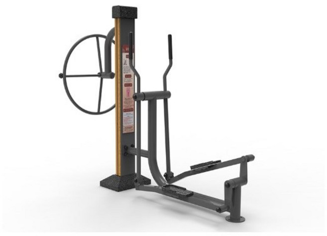 월드스포츠산업 공원 헬스기구 야외운동기구 머신 큰활차 달리기 혼합형 WDJ-7023