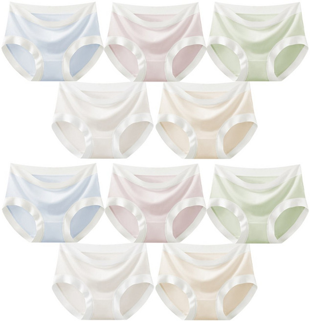 르브니 주니어 모달 요일 팬티 10종세트 여학생 청소년 레인보우 파스텔 삼각 CW클레어10종