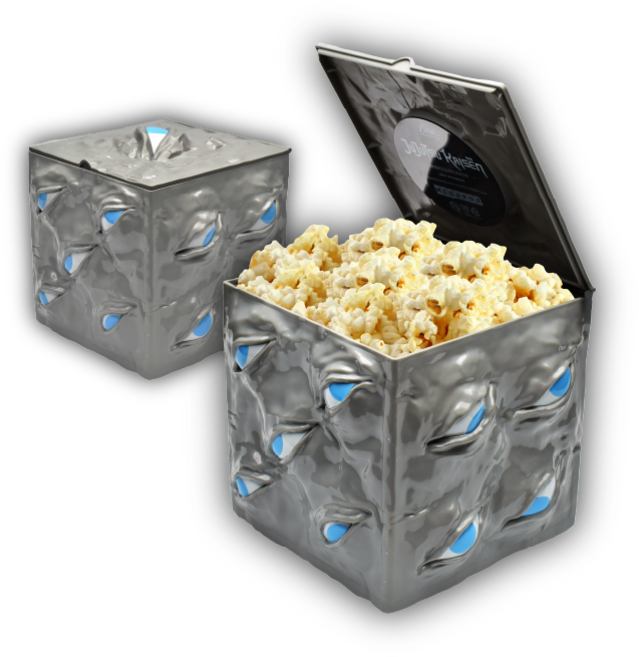 주술회전 옥문강 버켓 팝콘 버켓 보관함, 혼합색상