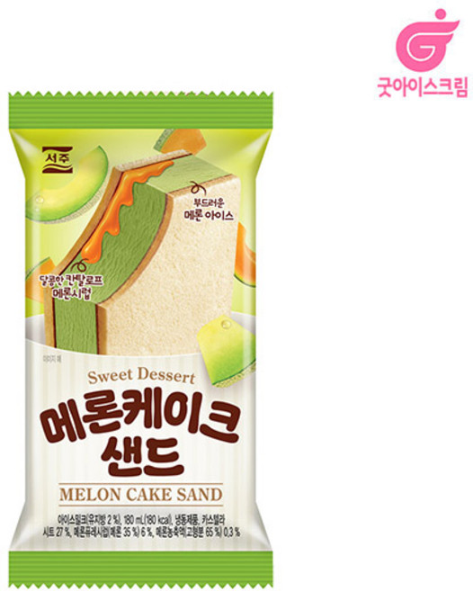 서주 메론케이크 샌드 아이스크림, 24개, 180ml