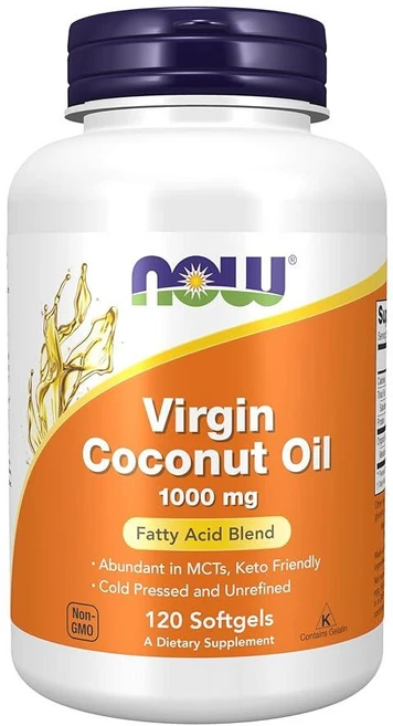 나우푸드 버진 코코넛 오일 1000mg 120정 - 쿠팡