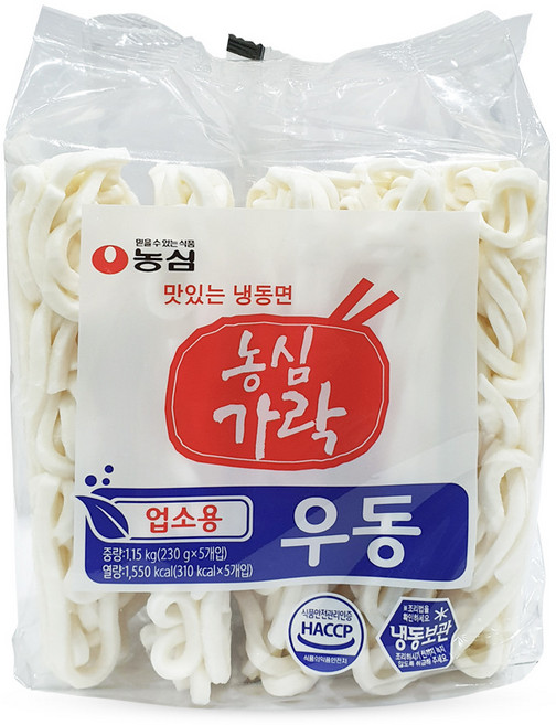 +농심 가락우동면 빨강 (230g x5개) x 8개 box, 1.15kg