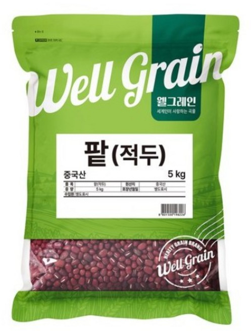 두보식품 웰그레인 중국산 적두 팥, 5kg, 1개