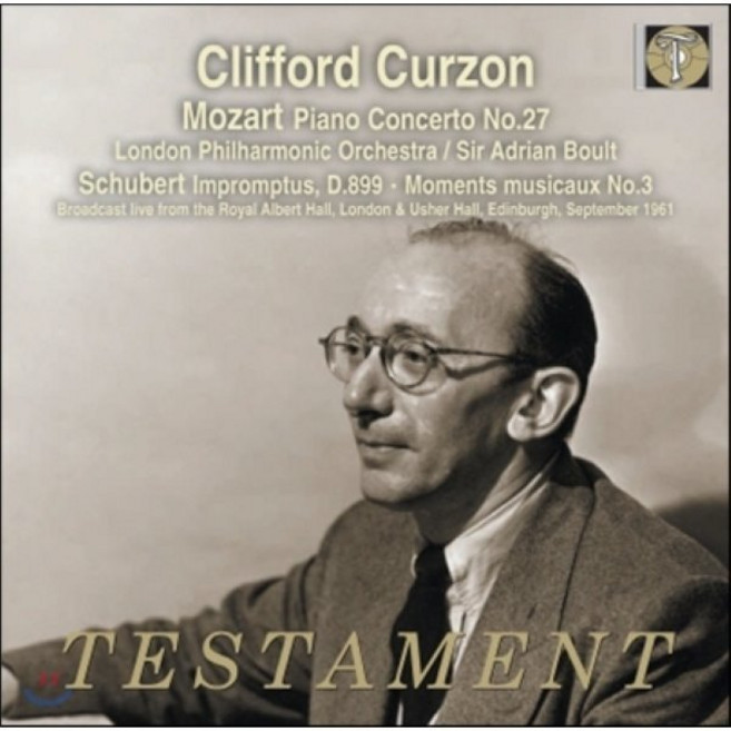[CD] Clifford Curzon 모차르트: 피아노 협주곡 27번 / 슈베르트: 즉흥곡 악흥의 순간 3번 (Mozart: Piano Concerto N...