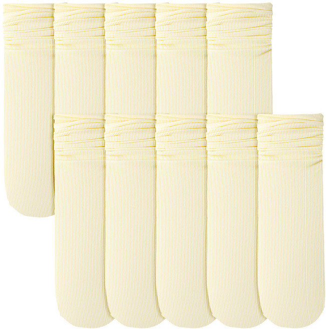 프롬산타 샤벳골지유연삭스 여름 시스루 패션양말 스타킹 레그워머 10켤레