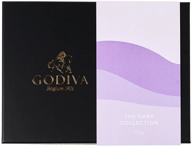 고디바 다크초콜릿 콜렉션 선물 박스 12피스, 135g