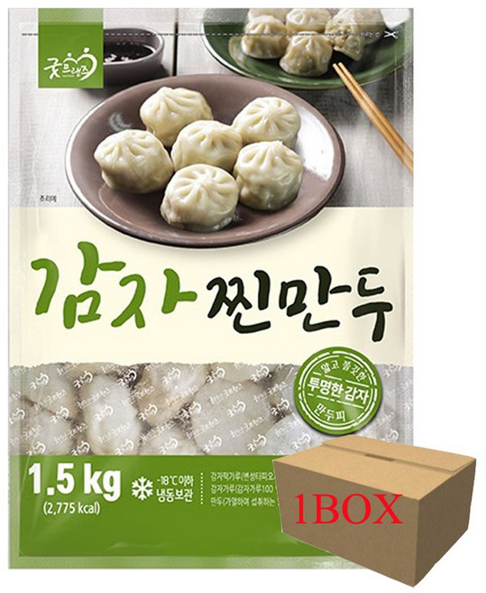 굿프랜즈 감자찐만두1BOX 1.5kgX6개, 6개, 1.5kg