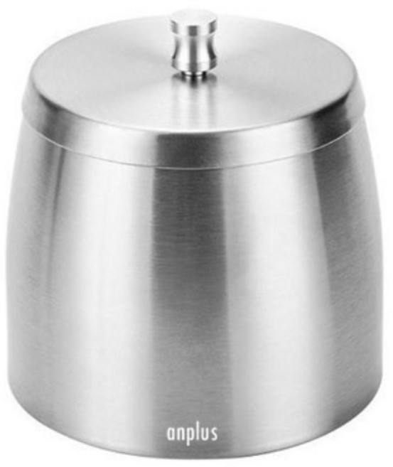 앙플러스 냄새꾹 스테인리스 담배 재떨이 일반형 대, 1개, 실버