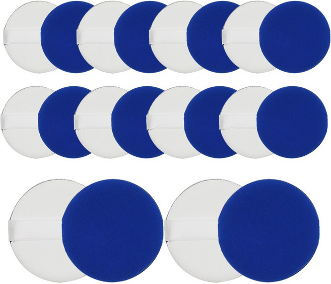 밀착 에어쿠션 퍼프, 블루, 20개