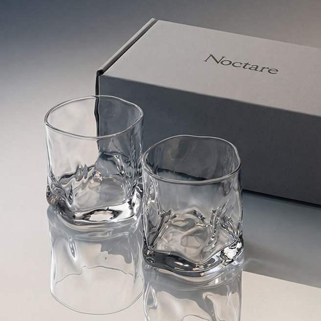 녹타레 에어링 크리스탈샷잔 2P, 1세트, ONE COLOR