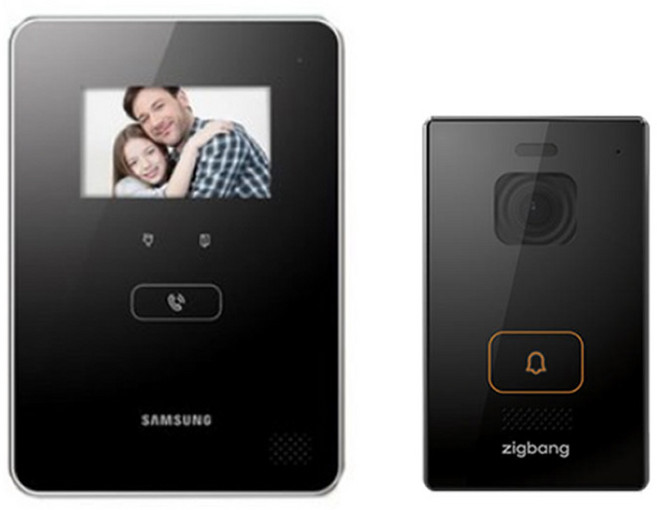 삼성SDS SHT-3615 모기만 4.3인치 아날로그 비디오폰 C, SHT-3615세트(카메라포함)(블랙)