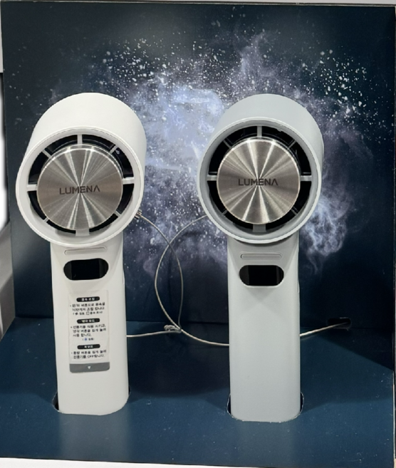 루메나 JF20 폴더블 냉각 선풍기 1+1 특별 패키지(2개입), 화이트+블루