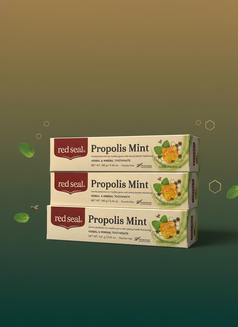 레드씰 프로폴리스 민트 치약, 160g, 3개