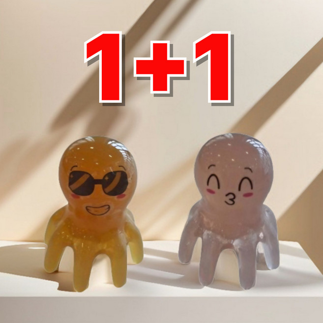 문어 괄사 빗 두피마사지 승모근 머리 얼굴 바디 림프순환 경락 마사지기, 브라운, 2개