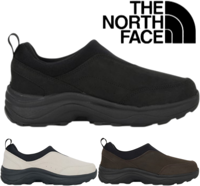 백화점발송 노스페이스 남성 여성 가죽 슬립온 방한화 메리노울 편안한 작업 캠핑 근무 커플