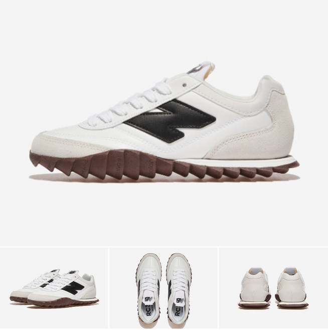 뉴발란스 남녀공용 화이트 블랙 브라운고무솔 스니커즈