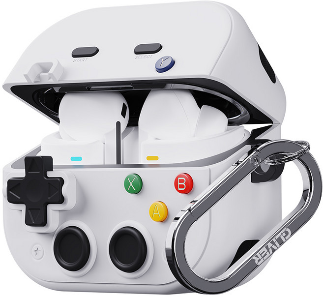 갤럭시 버즈3 프로 FE 케이스 락패드팟 잠금 분실방지 보호 이중구조, 1개, 화이트, 갤럭시 버즈3 / 버즈3프로 / 버즈3FE