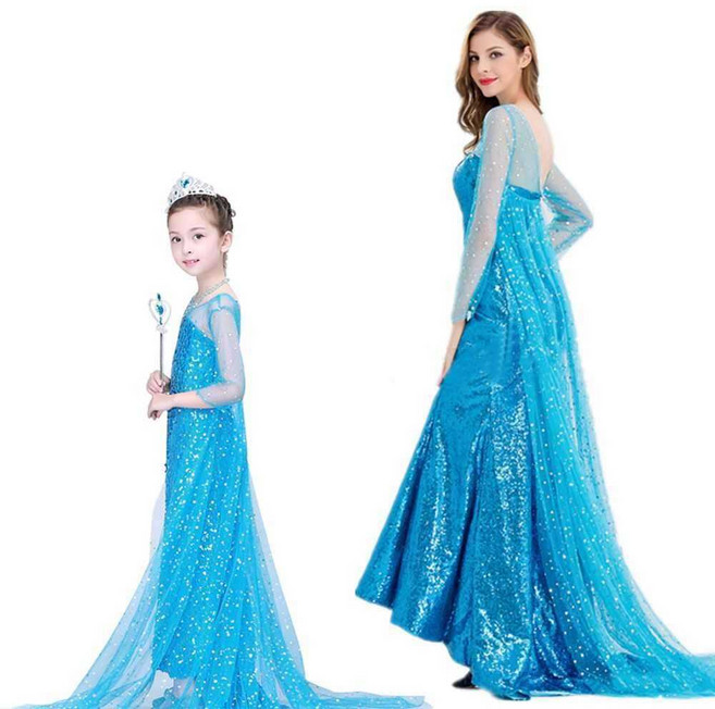 겨울왕국 엘사 드레스 공주 할로윈 코스튬 코스프레, 1개, XL 성인  액세서리x x 스커트