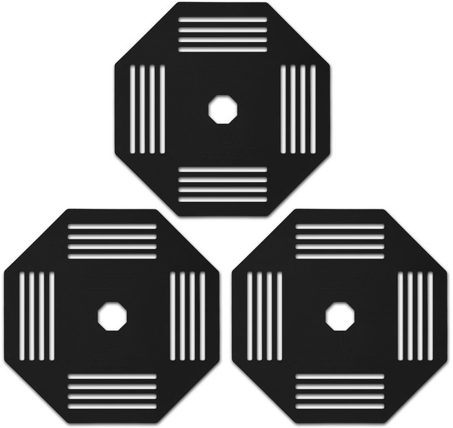 국산 실리콘 플랫 인덕션 보호매트, 3개, 블랙