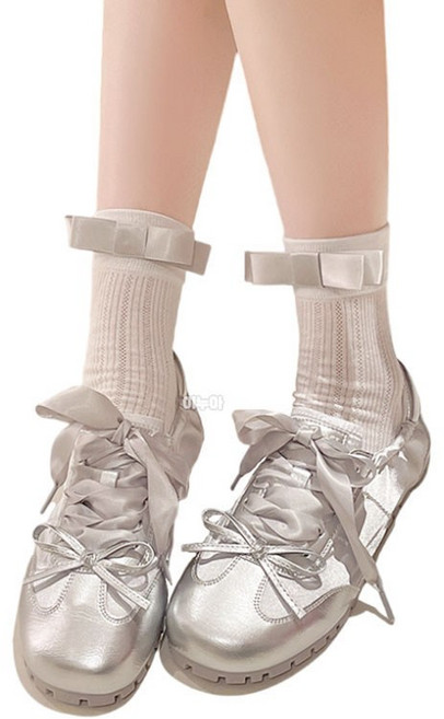 발레코어 새틴 운동화 예쁘 여성스니커즈