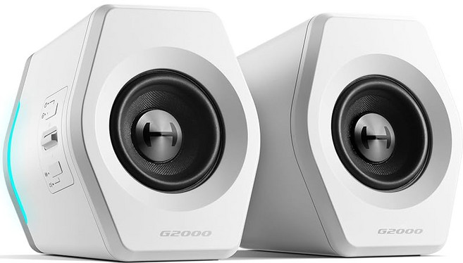 Edifier 에디파이어 G2000 2.0채널 PC 게이밍 스피커 32W RGB 화이트
