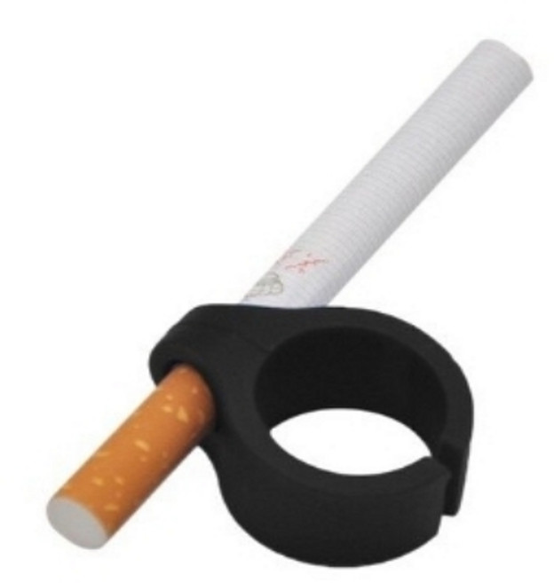 실리콘 담배 홀더 집게 반지 담뱃대 담배대 시가렛 링