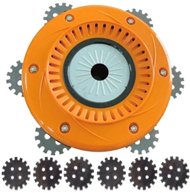 슈퍼붕붕이+칼날6개추가무료 예초기날 안전 잡초 원형 톱날, 1세트
