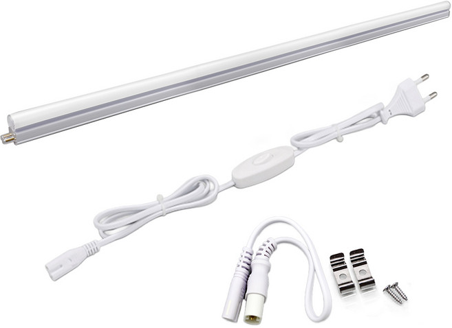 간접조명 LED T5 고정형등기구 1200mm + 전원코드선 1세트, 주광색