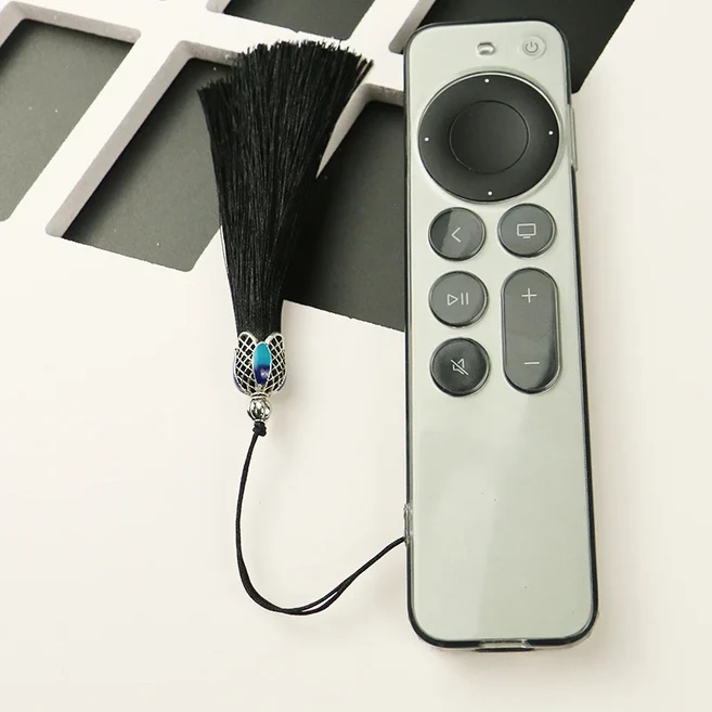 Apple TV Siri Remote(3세대)용 3DNew 케이스 2022 끈이 있는 투명 리모컨 커버, 01 빠른, 02 06