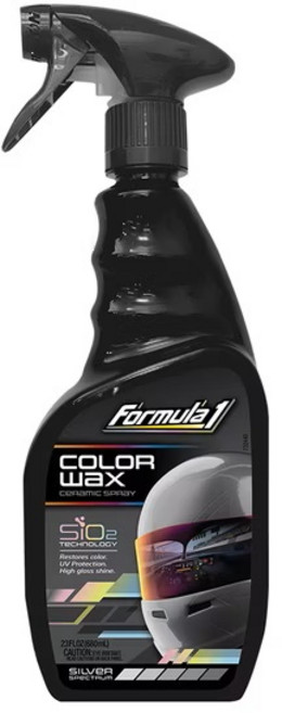 Formula1 SiO2陶瓷鍍膜噴蠟 680ml 陶瓷聚合物 瓷鏡面光澤 抗UV.酸雨.汙垢, 1個, 銀色
