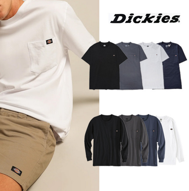 디키즈 헤비웨이트 롱슬리브 포켓 크루넥 티셔츠 반팔 긴팔