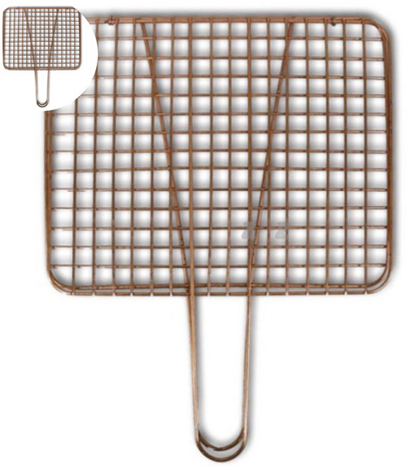 황동 석쇠 철판 그릴 불판 고기 숯불 생선 바베큐 석쇠망 석쇠불판 화로 철망, 1개