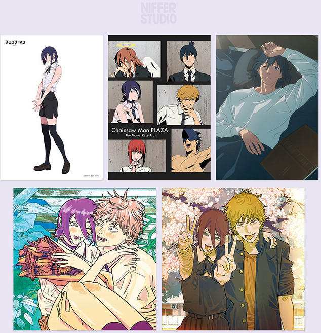 체인소맨 레제편 극장판 포스터 2탄 6종 덴지 아키 파워 마키마 후지모토타츠키 특전 A2 A3 A4, 25번