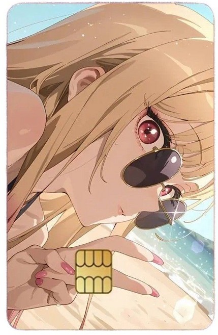 그비스크돌은사랑을한다 비스크돌 키타가와 마린 캐릭터 카드 스티커 교통카드 체크카드 신용카드 티머니 기후동행, 일반 (big chip), 3