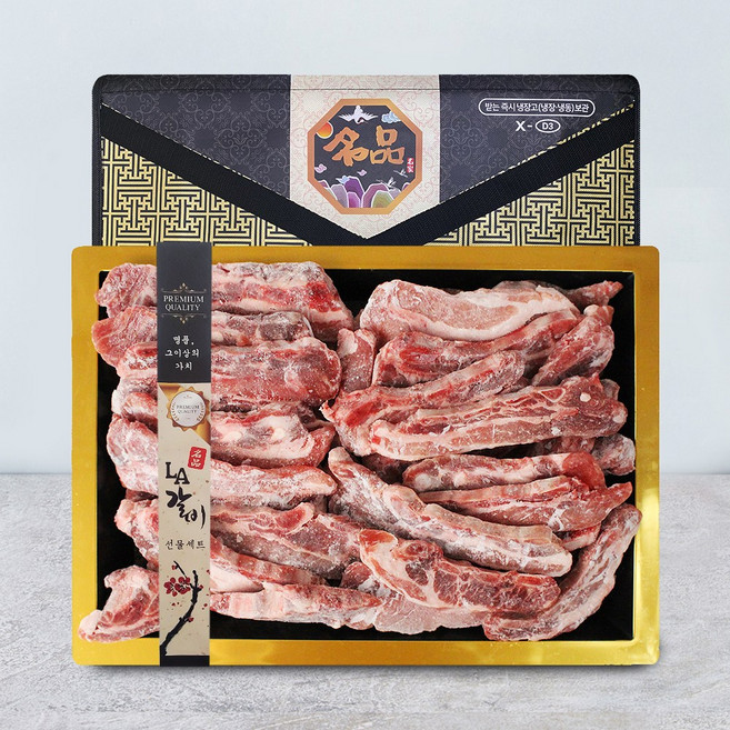 [와룡농협] 안동 한돈 LA갈비 선물세트 3kg, 1개