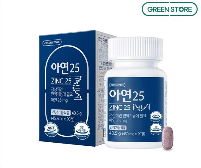 그린스토어 아연 25, 1개, 40.5g