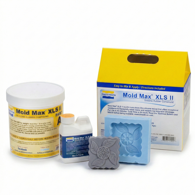 Smooth-On 내구성이 뛰어난 몰드용 축합형 실리콘(경도30A) Mold Max XLS II(1kg), 1개, 1L