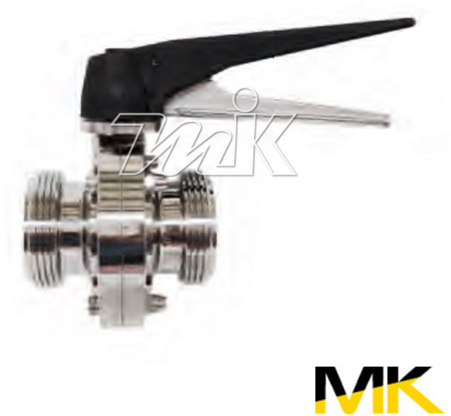 쎄니타리 버터플라이밸브 HEX 2메일 - Sanitary Butterfly Valve 2Male (SUS304) (12123) 2S, 1개