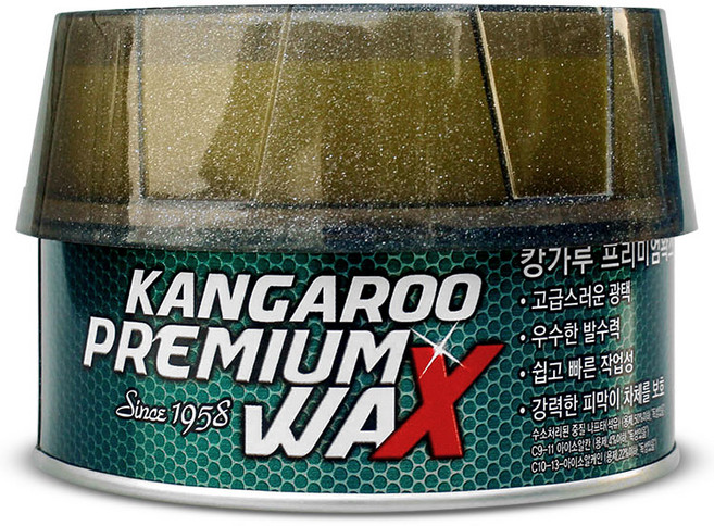 자동차용품 캉가루 프리미엄왁스 200g 고체왁스 자동차고체왁스 (Araium), 1개